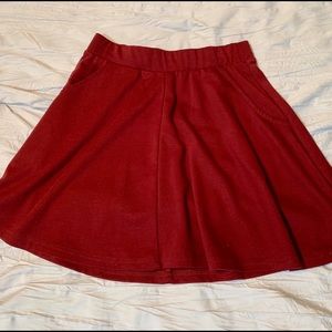 Maroon skater skirt